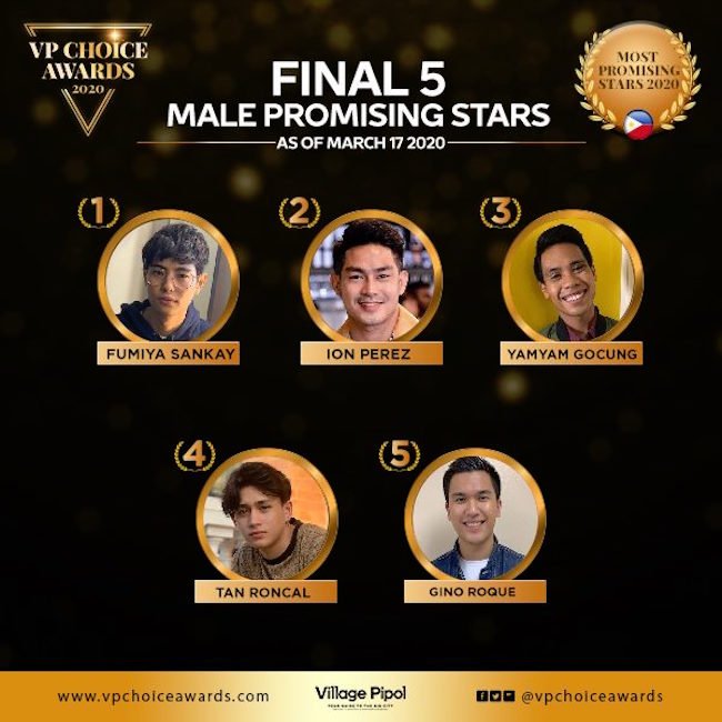 VP Choice Awards Final 5 Most Promising Male Store