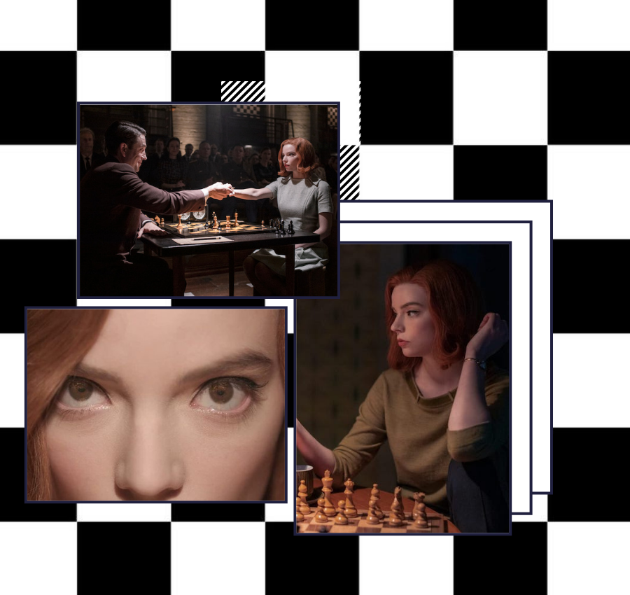 The Queen's Gambit Wallpaper, Beth Harmon and Benny Watts