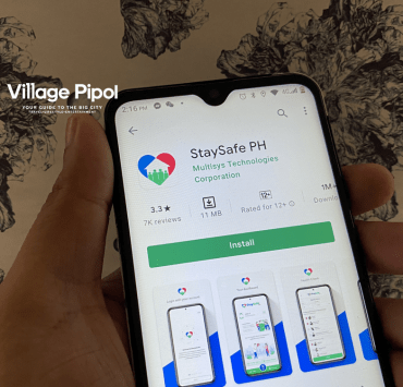 StaySafe.ph contact-tracing application.