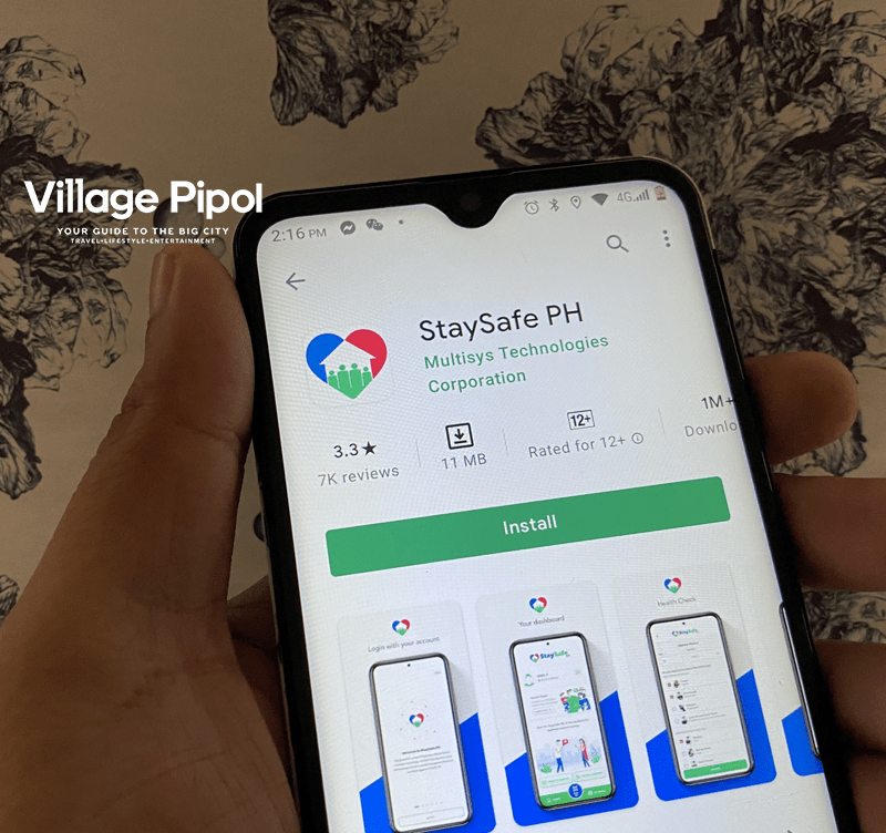StaySafe.ph contact-tracing application.