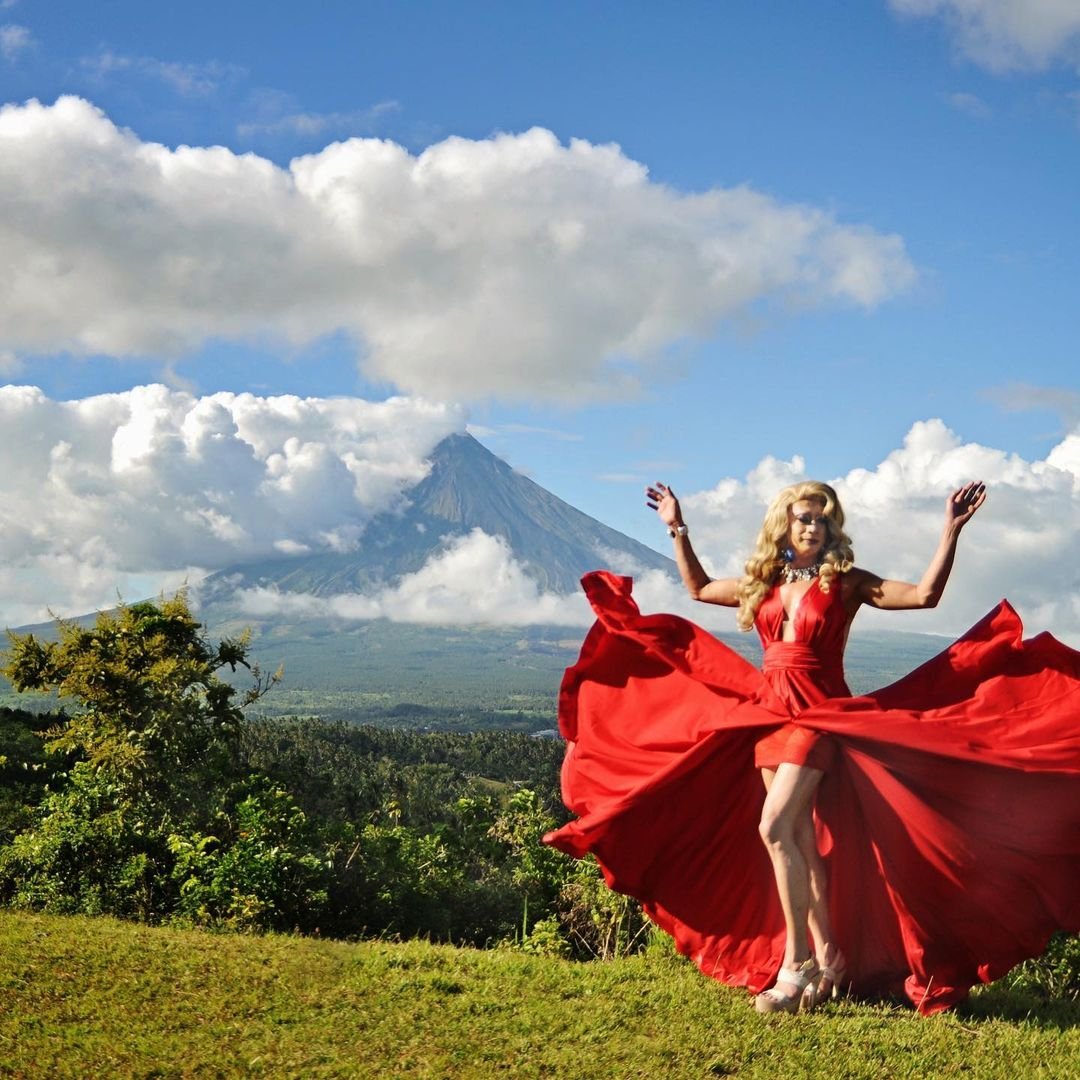Filipino Drag Queen 'Lady P. Galore' raises her pride flag through charity