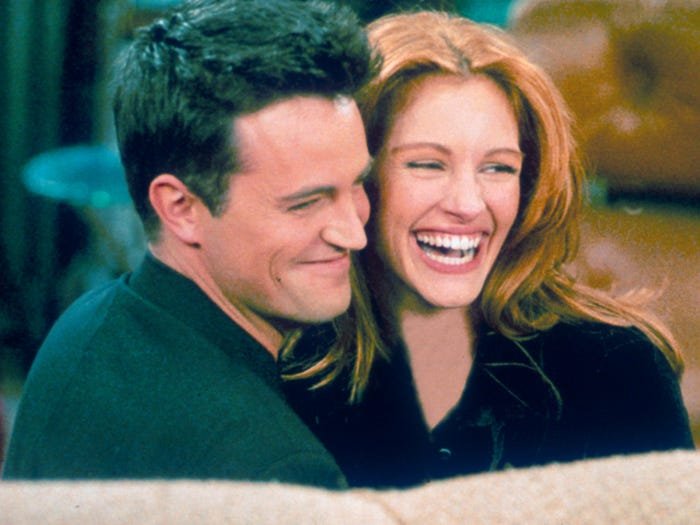 Julia Roberts gave Matthew Perry a hard time on FRIENDS