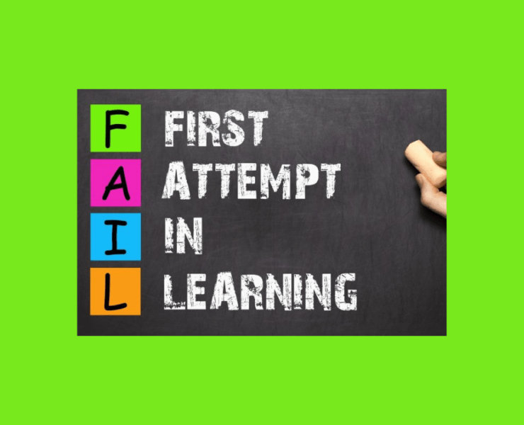 failures are first attempt in learning