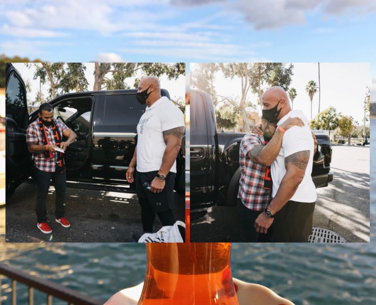 Dwayne The Rock Johnson gifts his custom truck to fan