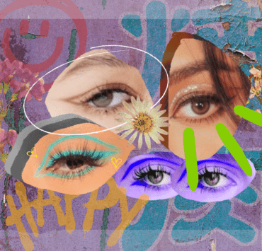 Illustration of graphic eye arts