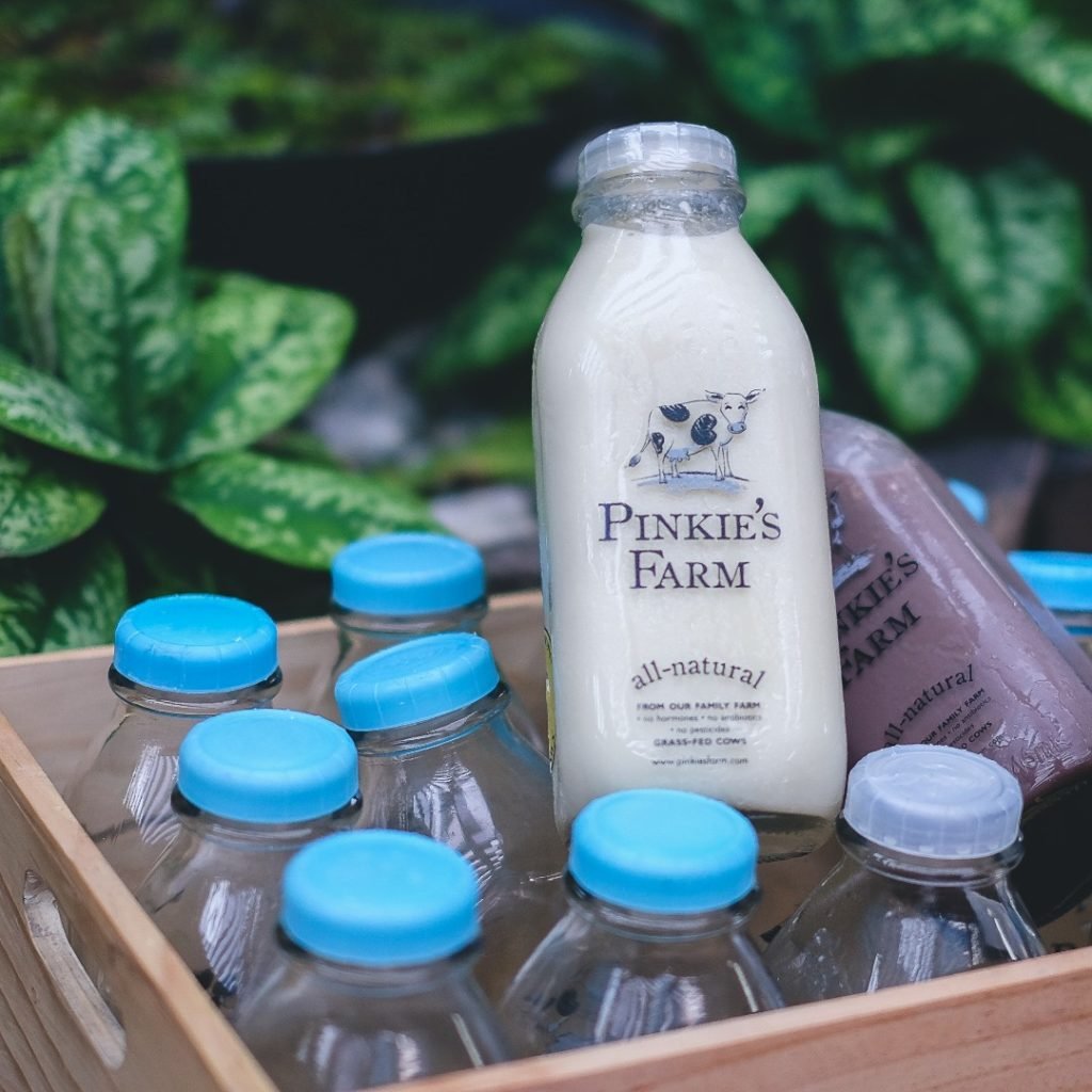 All-natural Milk from Pinkie's Farm