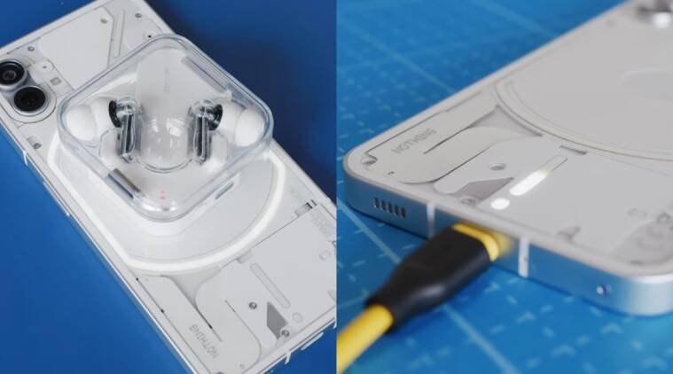 The Glyph Interface on the Nothing Phone (1) also serves as a charging indicator,
