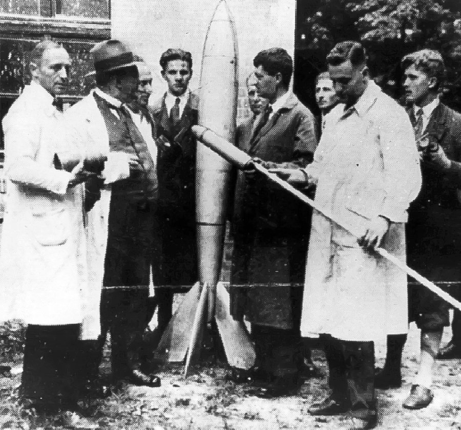 Dr. von Braun was among a famous group of rocket experimenters in Germany in the 1930s. Photo Credit: Marshall Space Flight Center History Office