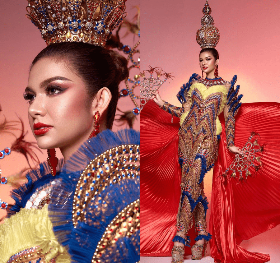 Micca Rossal merges the Philippines for her Miss Aura International National Costume