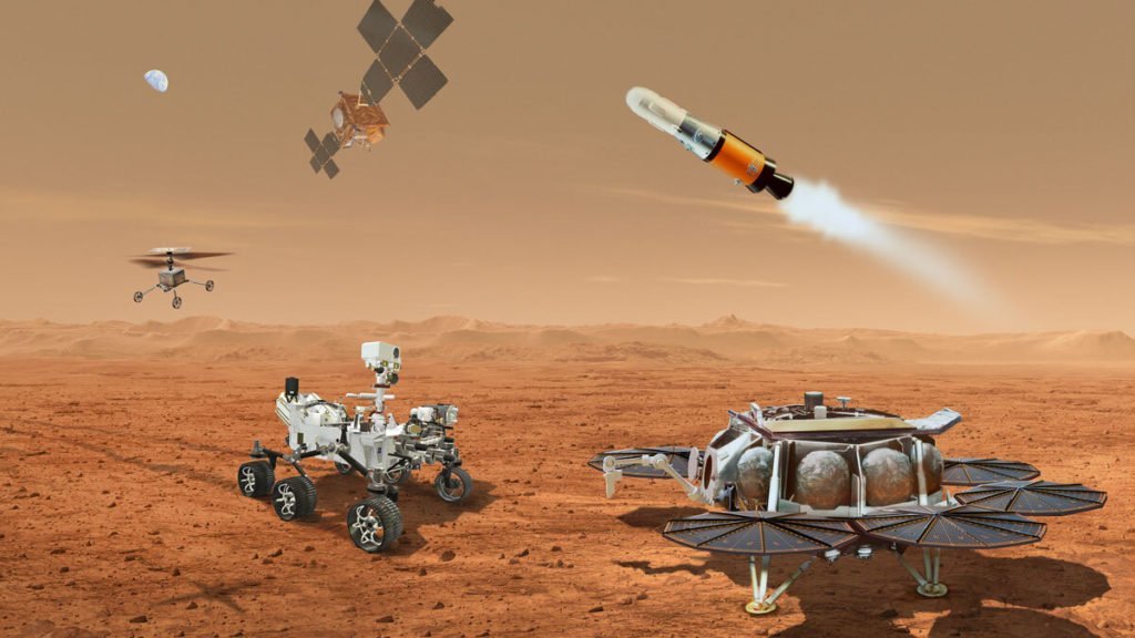 Artist's concept art for the next mission on Mars. Photo Credit: NASA