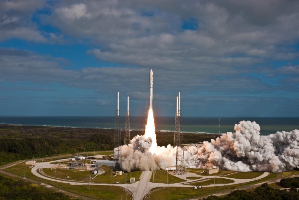 Alliance Atlas V rocket launching Curiosity to Mars. Photo Credit: United Launch Alliance