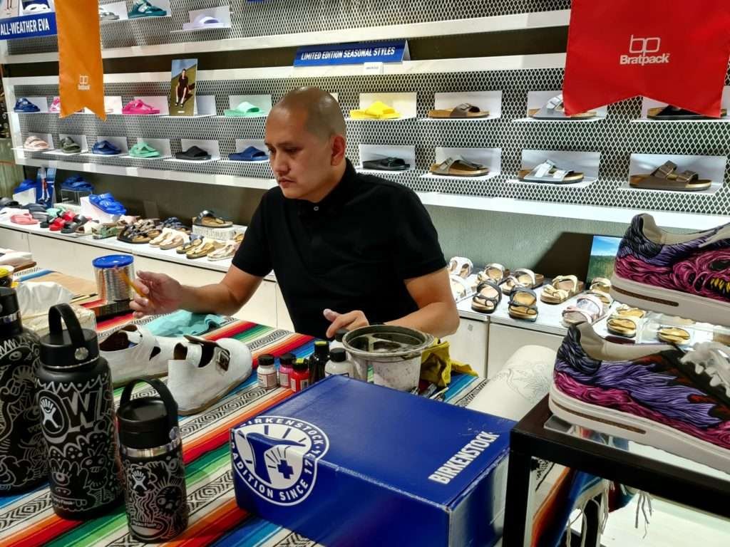Custom shoe artist Bryan Yabut