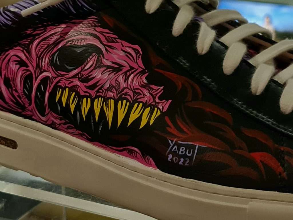 Custom shoe art by Bryan Yabut