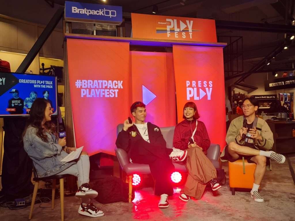 Content creators during Creators' Play Talk segment