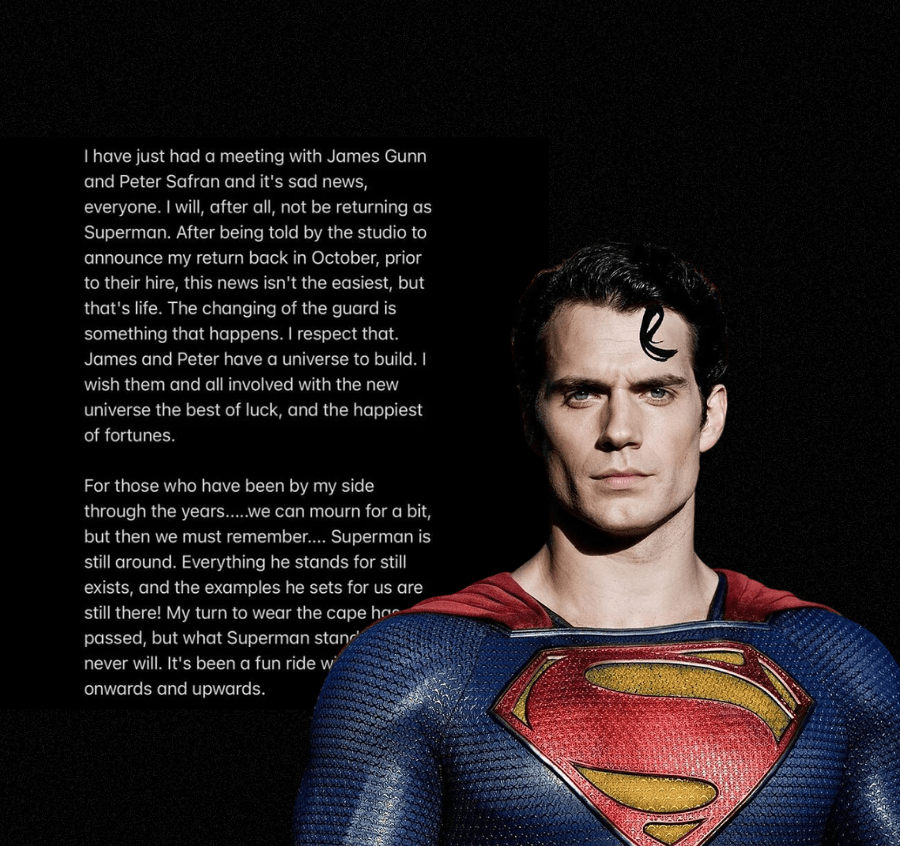 Henry Cavill says he will not return as Superman