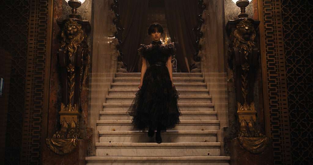 Jenna Ortega as Wednesday Addams on Netflix's 2022 Adaptation, Wednesday.