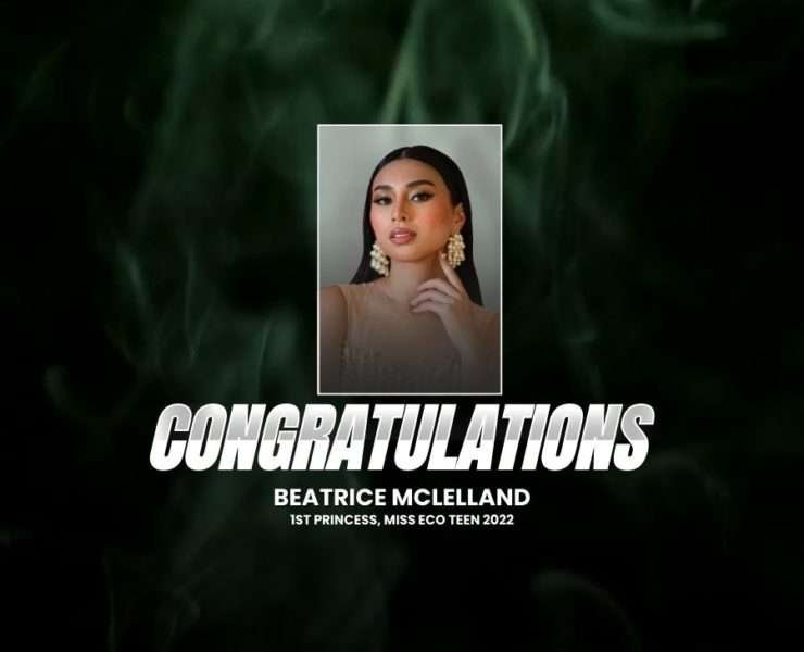 Beatriz McLelland is Miss Eco Teen 2022 1st Princess
