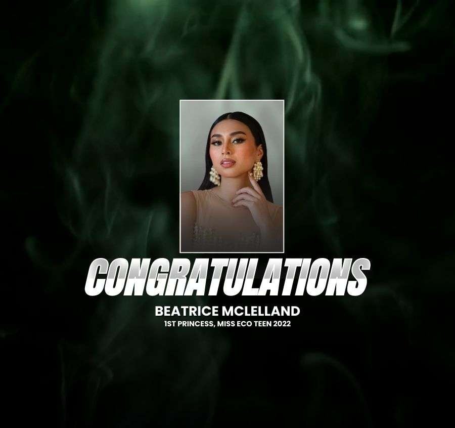 Beatriz McLelland is Miss Eco Teen 2022 1st Princess