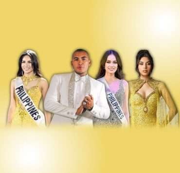 Three Filipinas competed in their international pageants wearing gowns by Leo Almodal