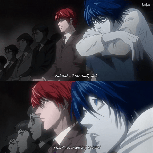 L's First Scene, Death Note