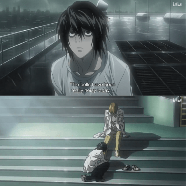 L's First Scene, Death Note