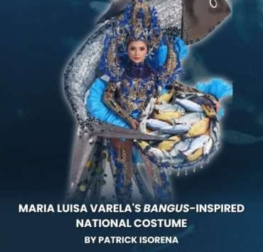 Maria Luisa Varela showcases a bangus-national costume for Miss Planet International