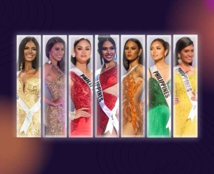 Miss Universe Philippines Preliminary gowns from 2015 to 2021