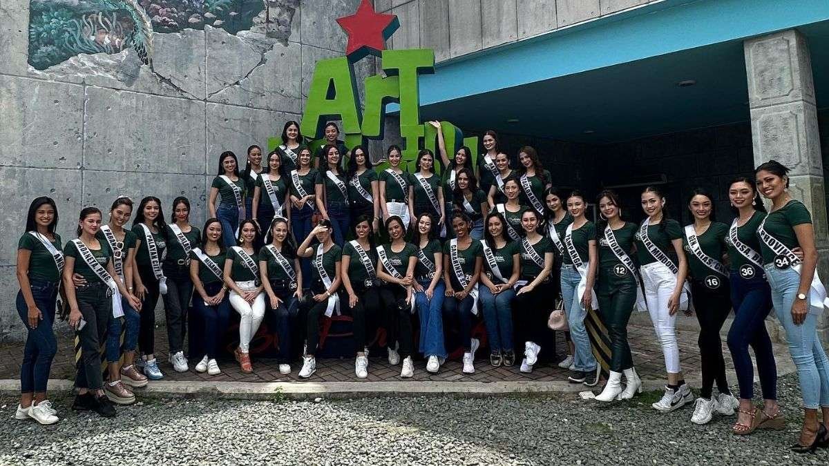 Binibining Pilipinas 2023 Candidates visits the Art in Island: The Media Square