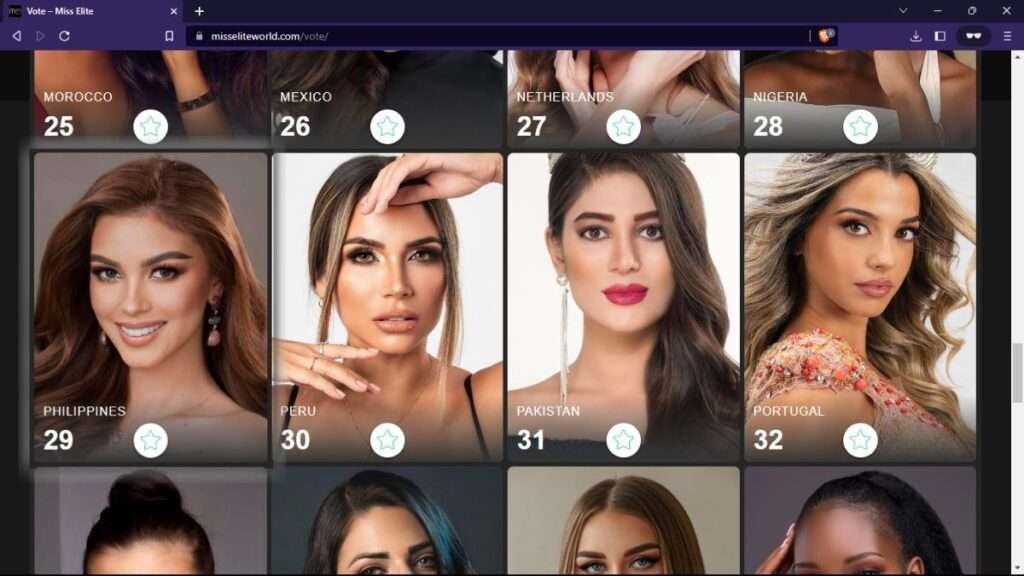 The Top Choice: Vote Chella Falconer for Miss Elite 2023