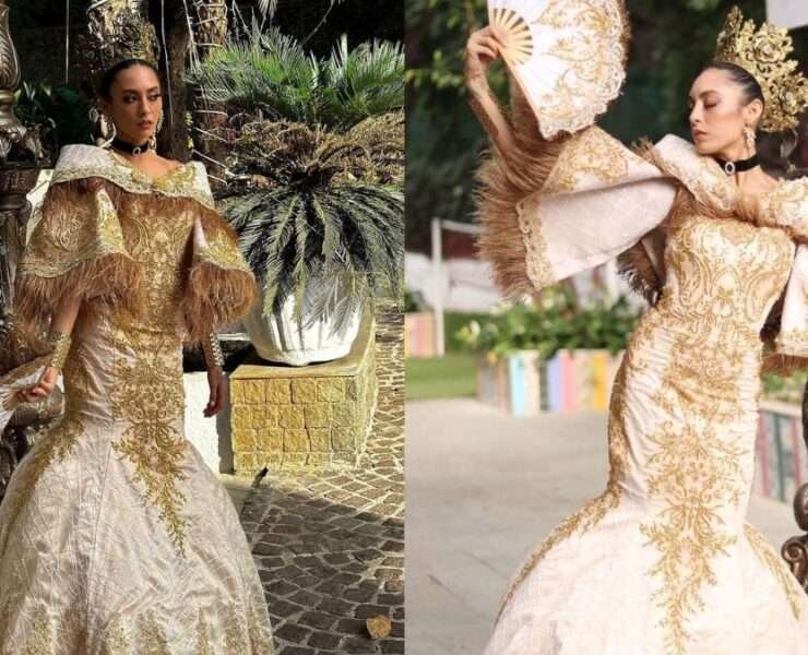 Shannon Robinson wears her pride through her Miss Environment International National Costume