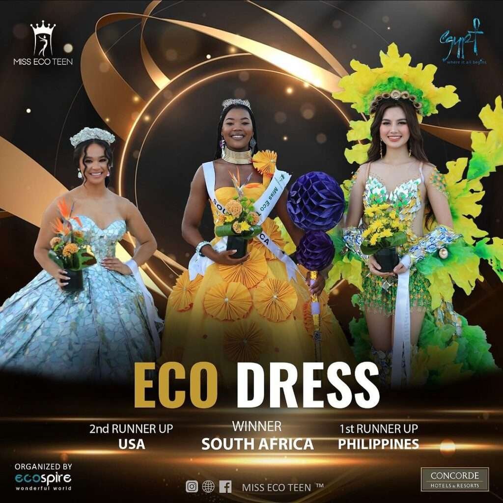 Francine Reyes finishes in the Top 11 of Miss Eco Teen 2023