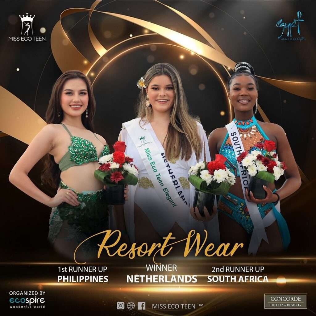 Francine Reyes finishes in the Top 11 of Miss Eco Teen 2023
