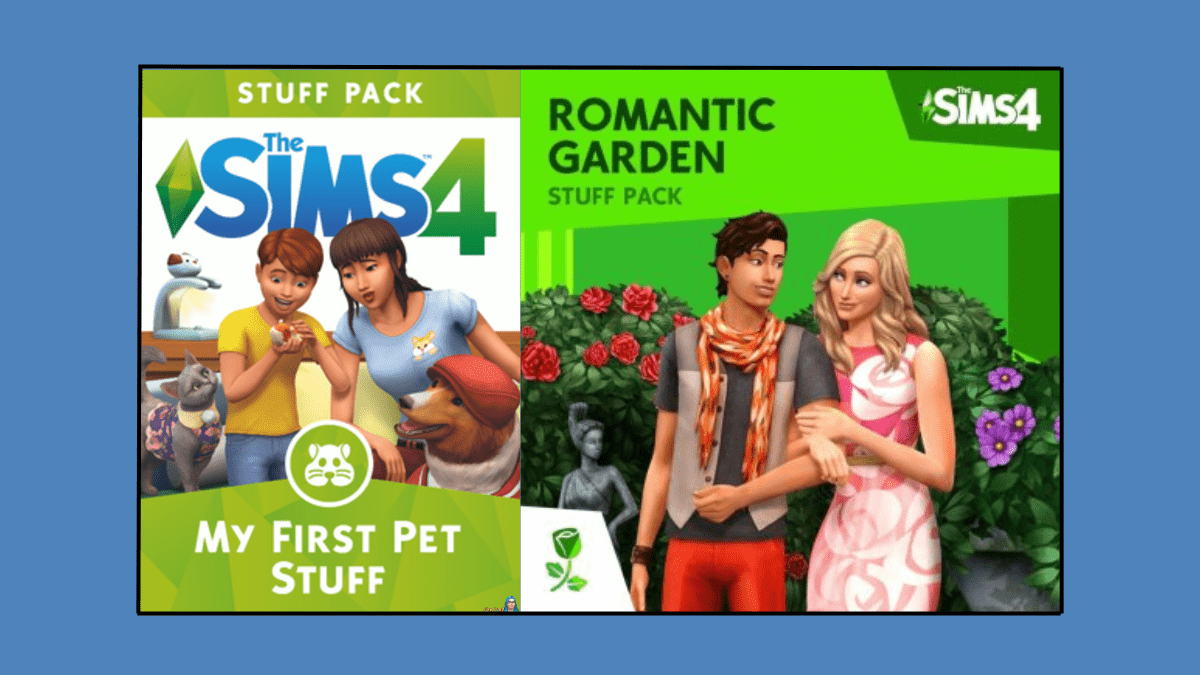 Free stuffs on Sims 4: Me First Pet Stuff and Romantic Garden
