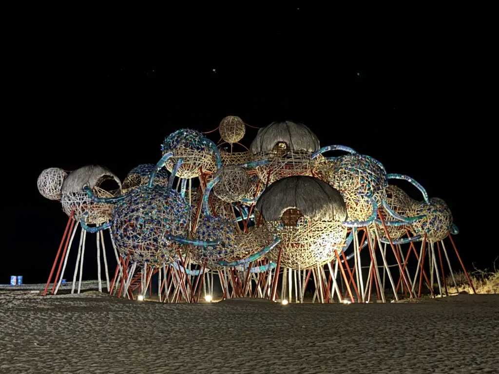 A magical view of Mebuyan Vessel at night. Located at San Juan, La Union.