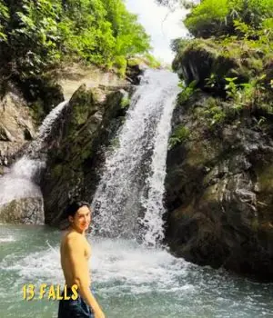 Doc. Adrian Insigne made his best sideview pose with DRT waterfalls as his backdrop.