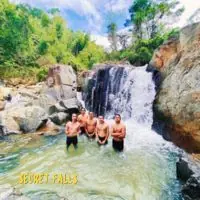Tourists enjoying the secret waterfalls in DRT, Bulacan.