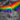 Waving rainbow flags for the LGBTQ Community