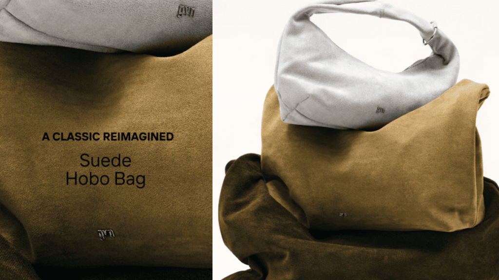 GVN Suede Hobo Bag