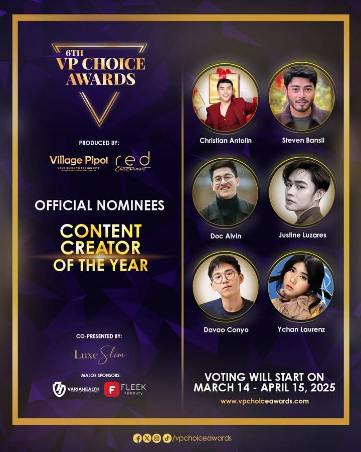 6th VPCA Content Creator of the Year nominees