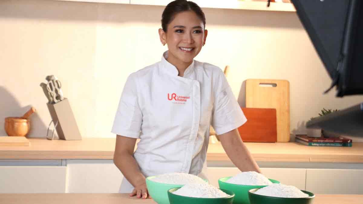 Behind-the-scenes look at award-winning singer and baking expert Sarah Geronimo-Guidicelli during a video shoot with her Universal Robina Corporation (URC) Flour family