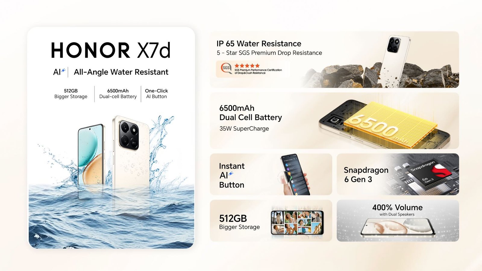 HONOR Philippines today announced the launch of its all-new HONOR X7d, the latest addition to its acclaimed X Series line-up for as low as Php 7,299!