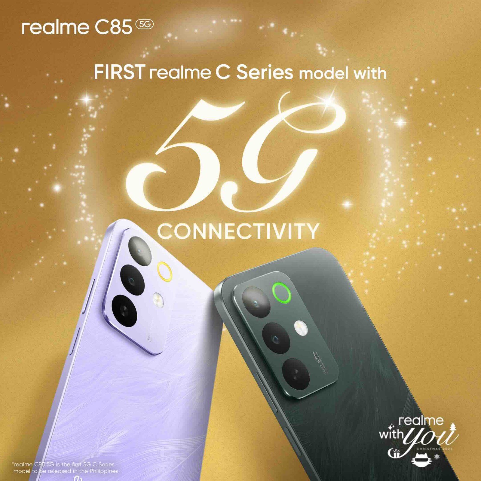 realme is ready to raise the bar once again with the introduction of the newest addition to its popular C Series lineup — the realme C85 5G.