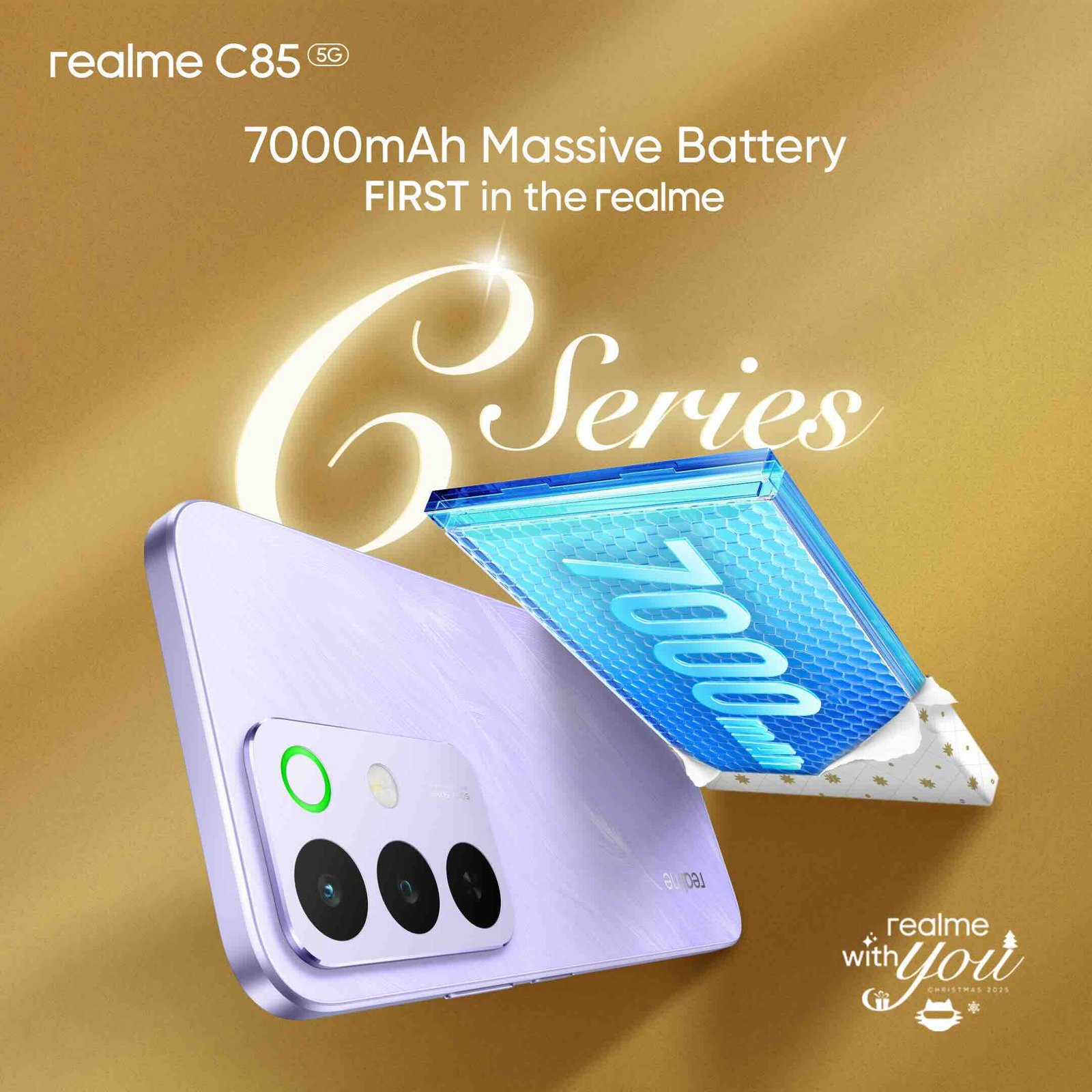 realme is ready to raise the bar once again with the introduction of the newest addition to its popular C Series lineup — the realme C85 5G.