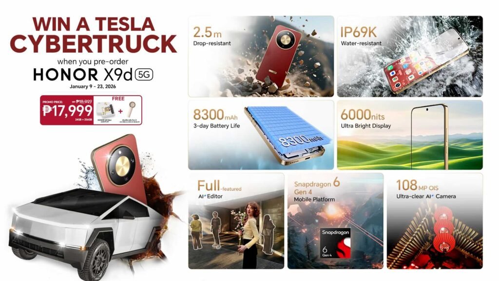 HONOR Philippines today announced the launch of the eagerly awaited HONOR X9d 5G, the latest addition to its acclaimed X Series line-up.