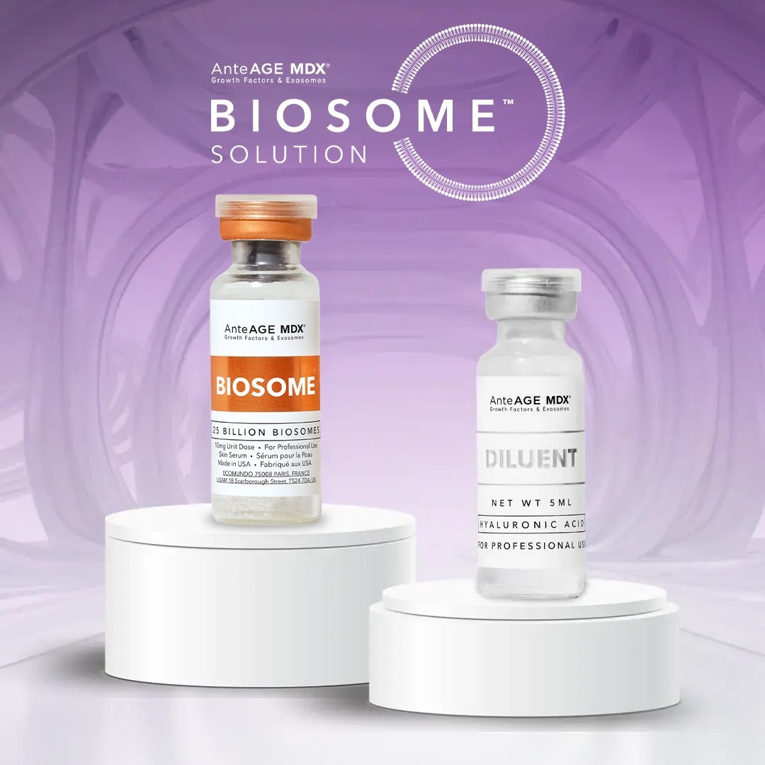 Biosomes are advanced, biomimetic exosomes designed to support skin regeneration in a safe and effective way. 