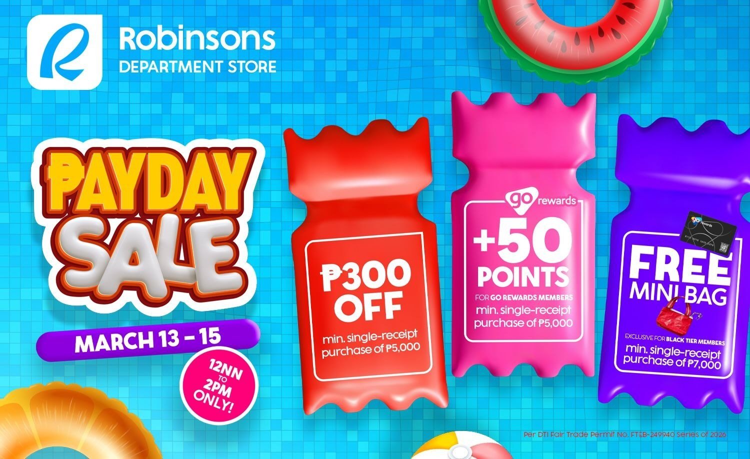 Grab your friends for a fun summer and shop big discounts at Robinsons Department Store