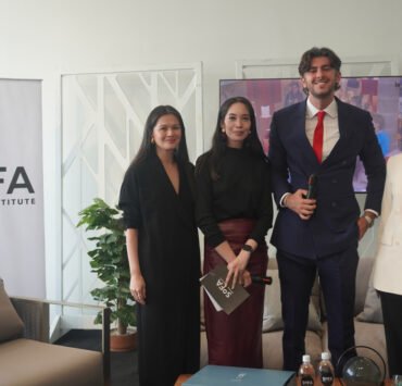 SoFA Design Institute Co-Founder and President Loralee Baron-Soong, SoFA Design Institute Director for Academic Affairs Mads Constantino, IE University's Andrea Pagani, and SoFA Design Institute Co-Founder and Chairwoman Amina Aranaz-Alunan