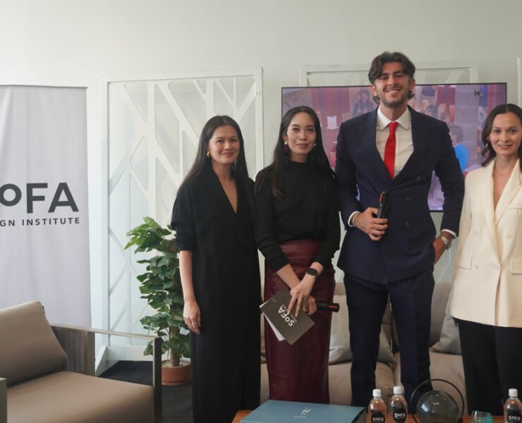 SoFA Design Institute Co-Founder and President Loralee Baron-Soong, SoFA Design Institute Director for Academic Affairs Mads Constantino, IE University's Andrea Pagani, and SoFA Design Institute Co-Founder and Chairwoman Amina Aranaz-Alunan