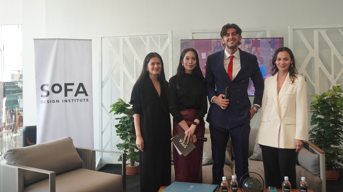 SoFA Design Institute Co-Founder and President Loralee Baron-Soong, SoFA Design Institute Director for Academic Affairs Mads Constantino, IE University's Andrea Pagani, and SoFA Design Institute Co-Founder and Chairwoman Amina Aranaz-Alunan