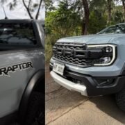The Ranger Raptor has a presence that’s impossible to ignore. From the outside, it looks bulky, gnarly, and confident on the road.